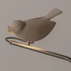 Outdoor Lamp in Enamelled Tuscan Majolica Made in Italy - Uccellino Viadurini