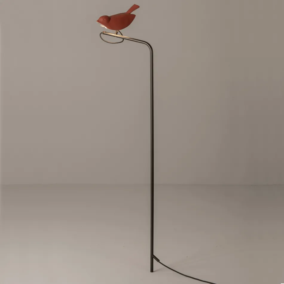 Outdoor Lamp in Enamelled Tuscan Majolica Made in Italy - Uccellino Viadurini