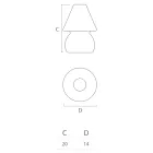 Outdoor Lamp in Polyethylene RGB LED Light Made in Italy - Marisol Viadurini