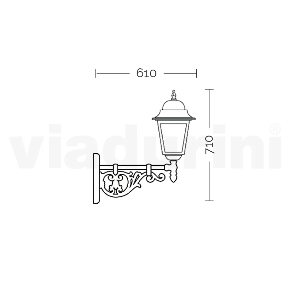 Outdoor Lamp in Glass and Aluminum in 5 Different Finishes - Alchemist Viadurini