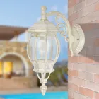 Vintage Style Outdoor Lamp in White Aluminum Made in Italy - Dodo Viadurini