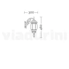 Vintage Style Outdoor Lamp in White Aluminum Made in Italy - Dodo Viadurini