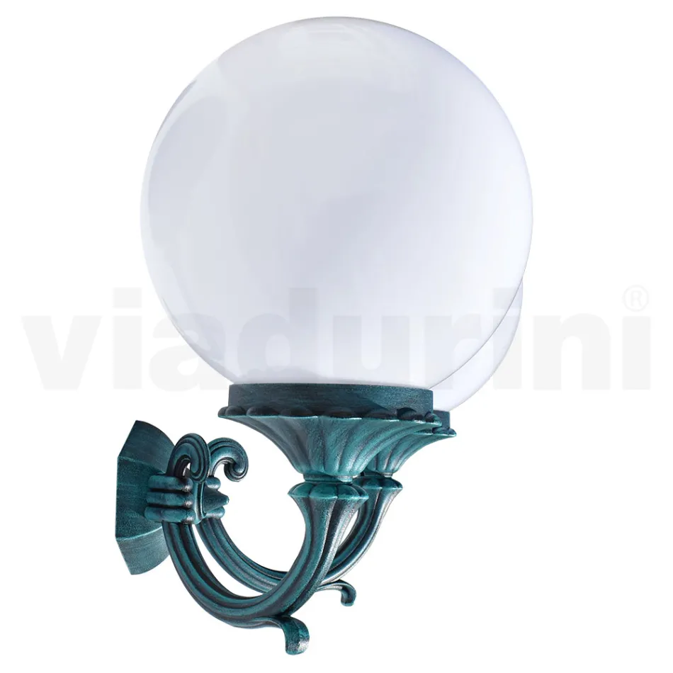 Garden Lamp with 2 Acrylic Lights and Aluminum Structure - Trovanero Viadurini