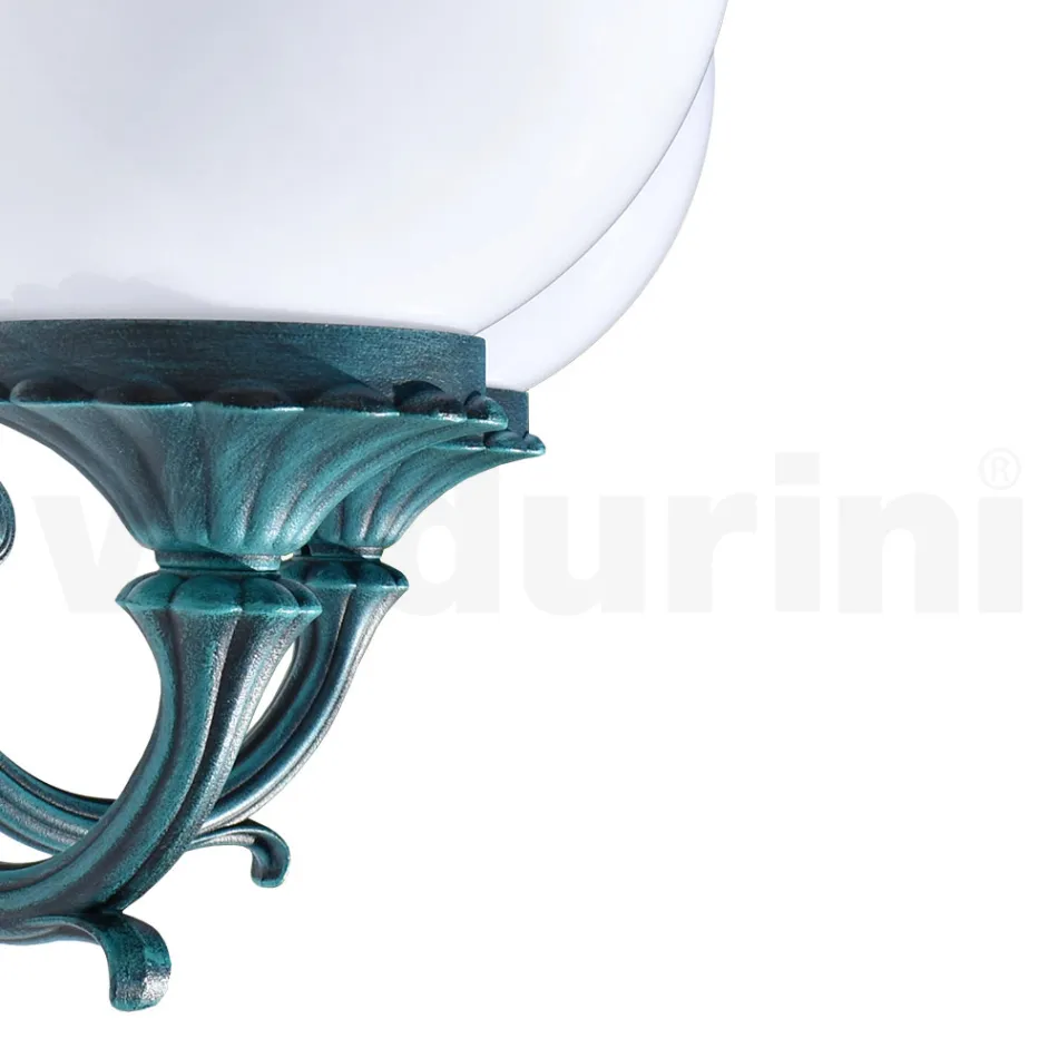 Garden Lamp with 2 Acrylic Lights and Aluminum Structure - Trovanero Viadurini
