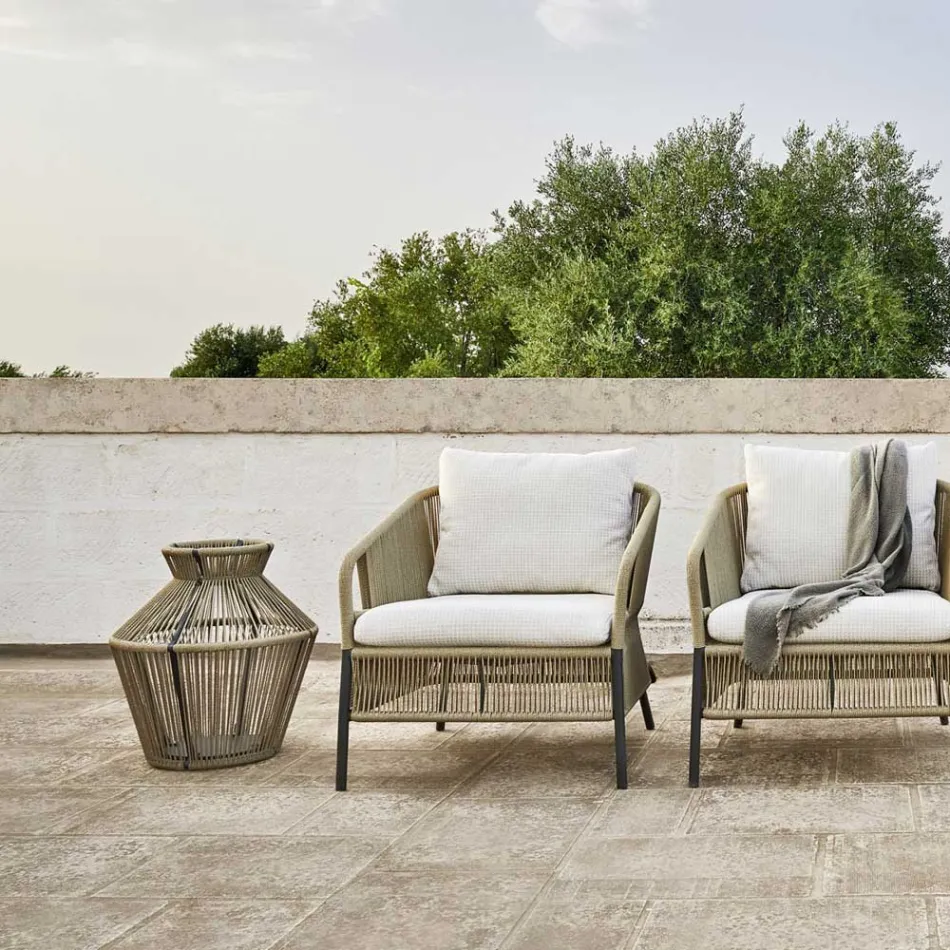 Fiber and Aluminum Garden Lamp Made in Italy - Cricket by Varaschin Viadurini