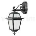 Garden Lamp in Anthracite Aluminum and Sandblasted Glass - Elric Viadurini