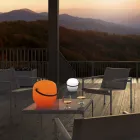 Garden Lamp in Polyethylene with Handle Made in Italy - Galicia Viadurini