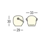 Garden Lamp in Polyethylene with Handle Made in Italy - Galicia Viadurini