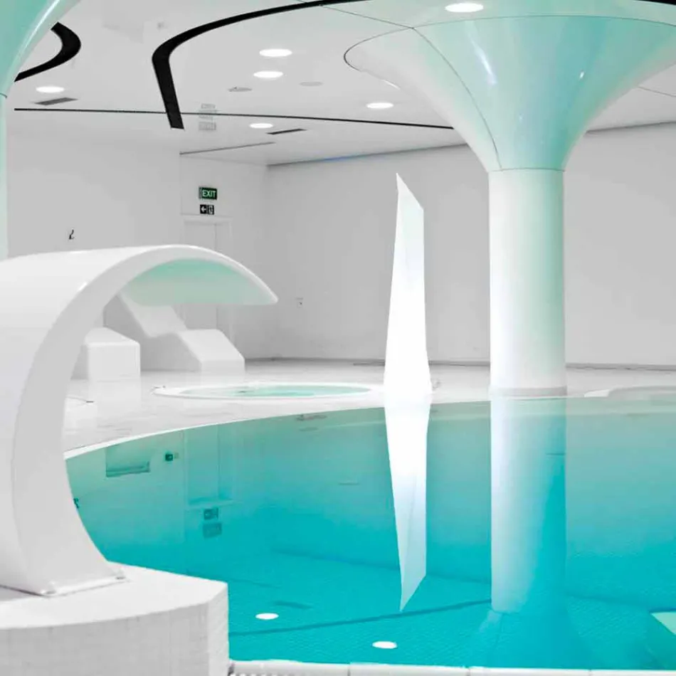 Bright white Prisma Slide Manhattan indoor lamp made in Italy Viadurini