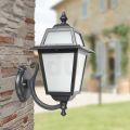 Outdoor Wall Lamp in Die-Cast Aluminum and Glass Made in Italy - Elric