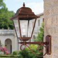 Outdoor Wall Lamp in Aluminum and Transparent Glass - Alchemist