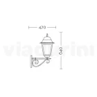 Outdoor Wall Lamp in Aluminum and Transparent Glass - Alchemist Viadurini