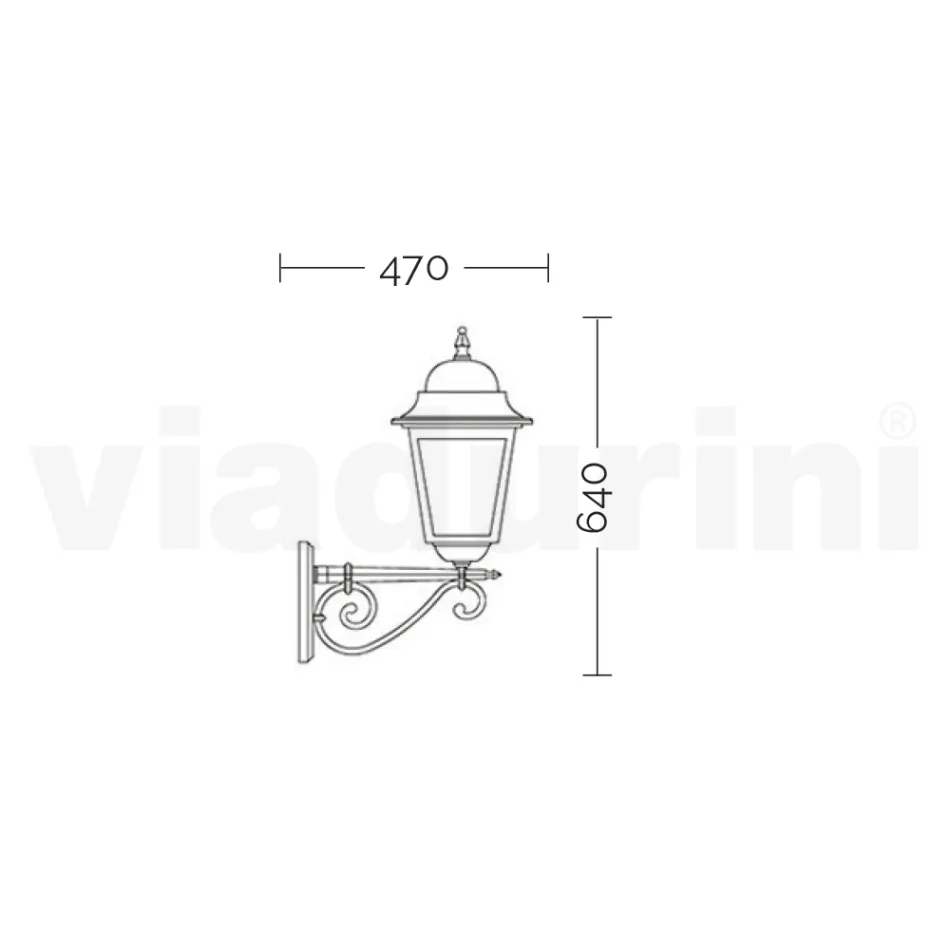 Outdoor Wall Lamp in Aluminum and Transparent Glass - Alchemist Viadurini