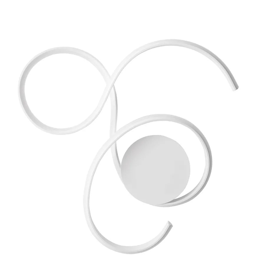 Wall Lamp with LED in Painted Metal Modern Design - Trella Viadurini