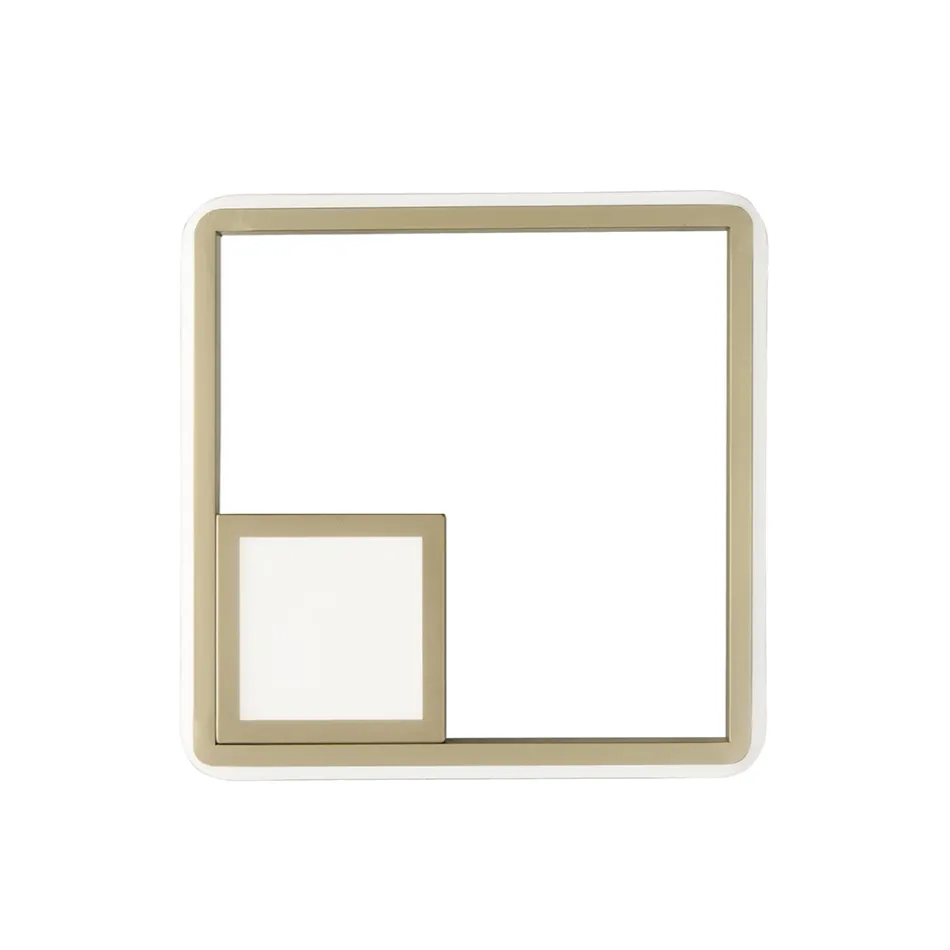 Wall Lamp with LED in Gold Finish Painted Metal - Formal Viadurini