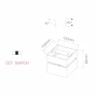 Decorative Wall Lamp Led 14W in White or Black Aluminum - Vernon Viadurini