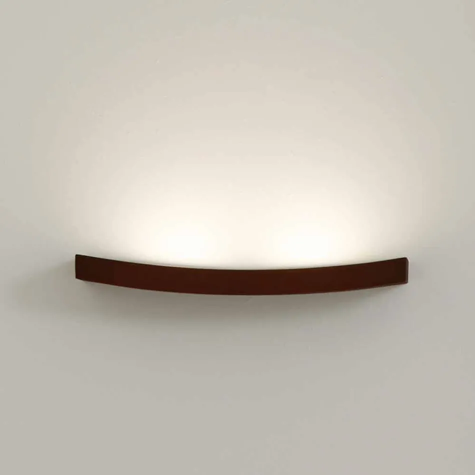 Modern design wall lamp in steel Ø50xh.3,5xsp.10 cm Eldora Viadurini