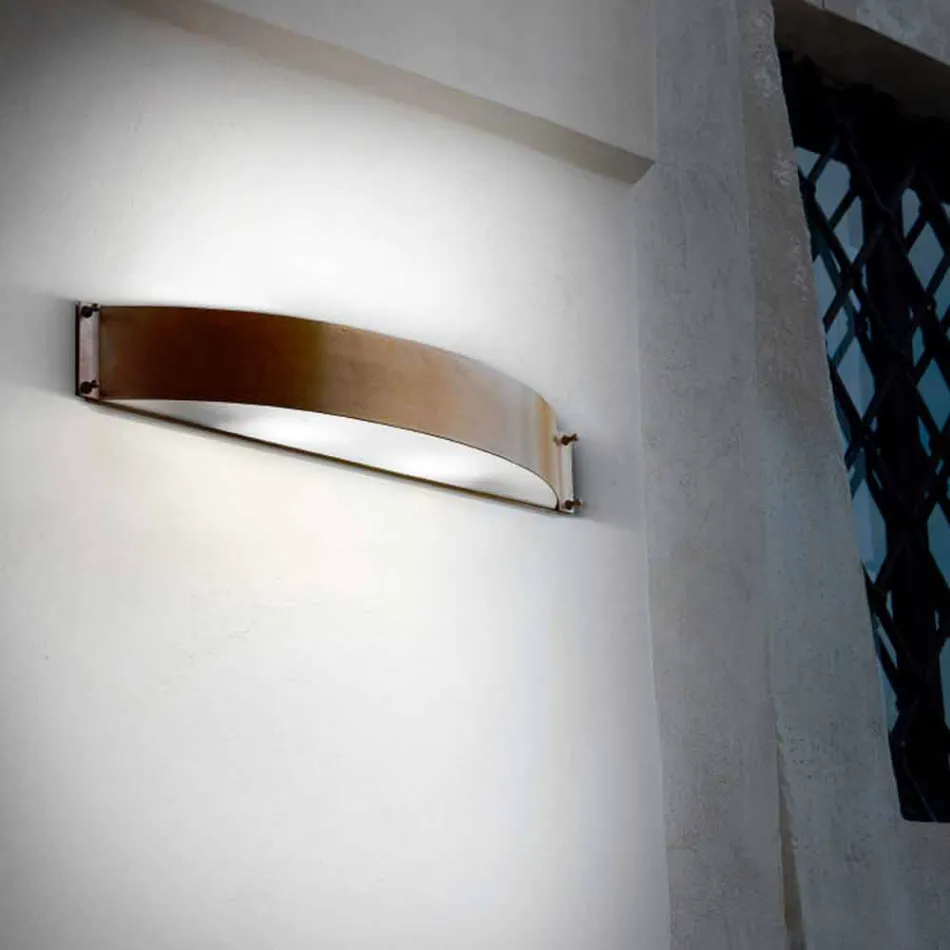 Wall lamp Fashion copper and white methacrylate Viadurini