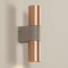 Wall Lamp in Ceramic and Copper Handmade in Italy - Toscot Match Viadurini