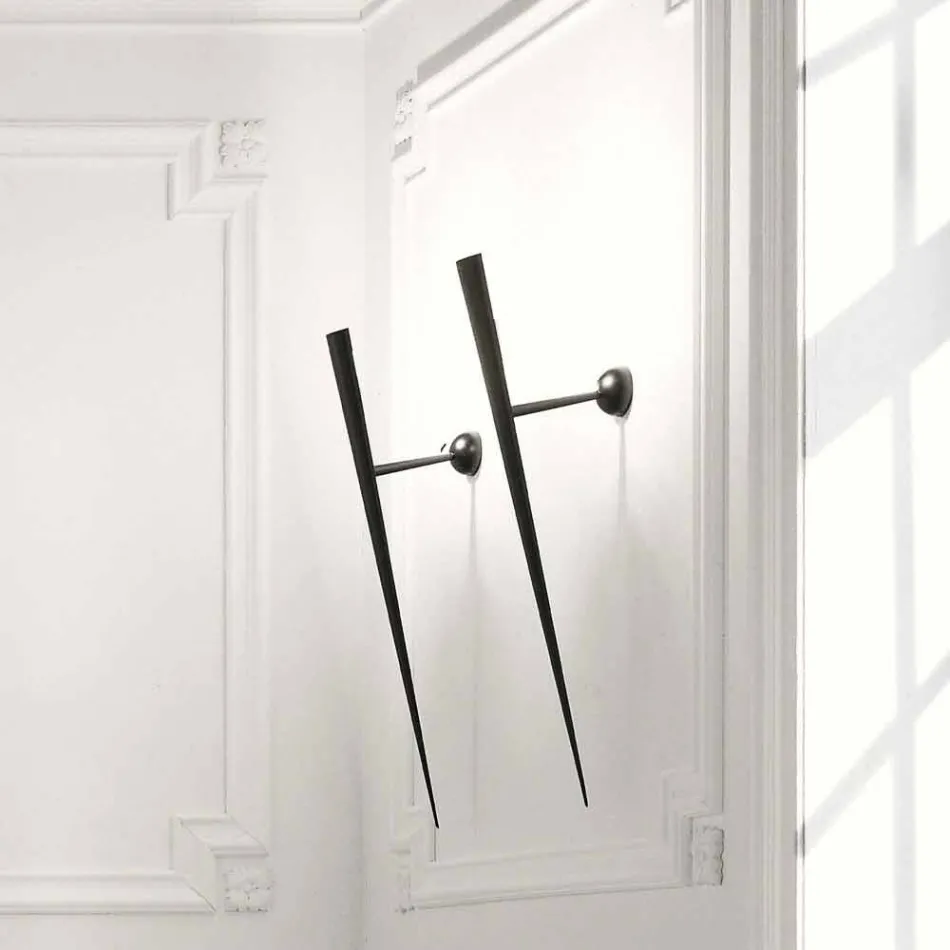 Wall Lamp in Painted Metal with Integrated LED Made in Italy - Throne Viadurini