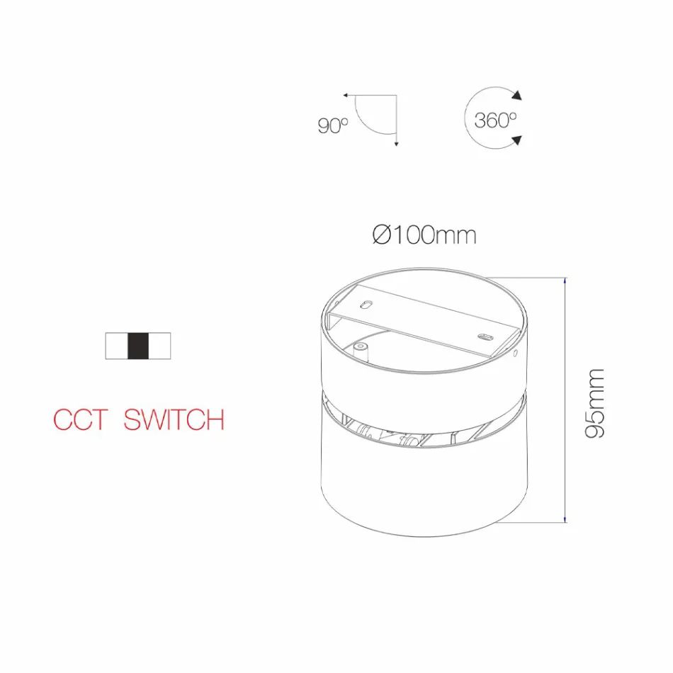 14W Led Wall Lamp for Indoor in White or Black Aluminum - China Viadurini