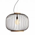 Modern pendant lamp in steel 48x H40x L.cavo100 cm Beren
