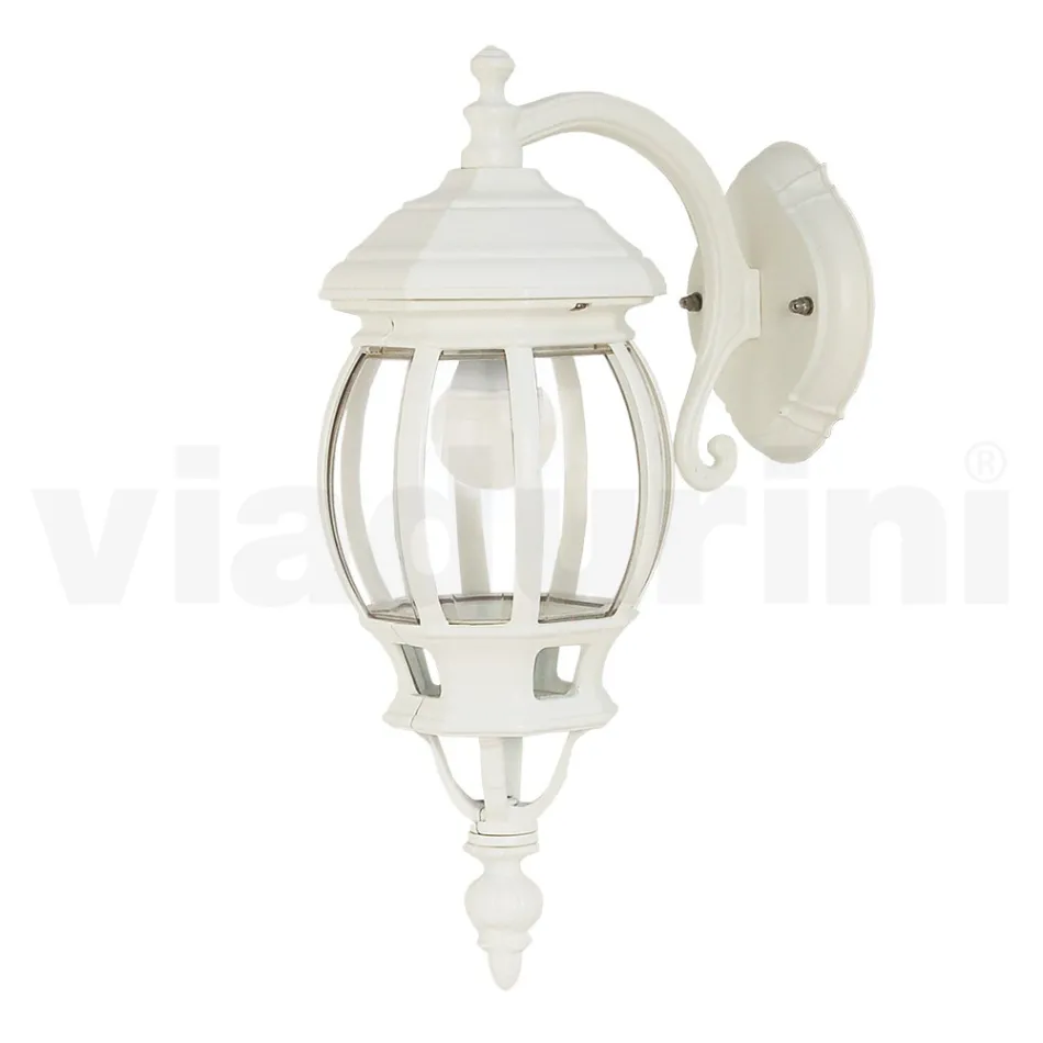 Outdoor Wall Lamp in White Aluminum Made in Italy - Dodo Viadurini