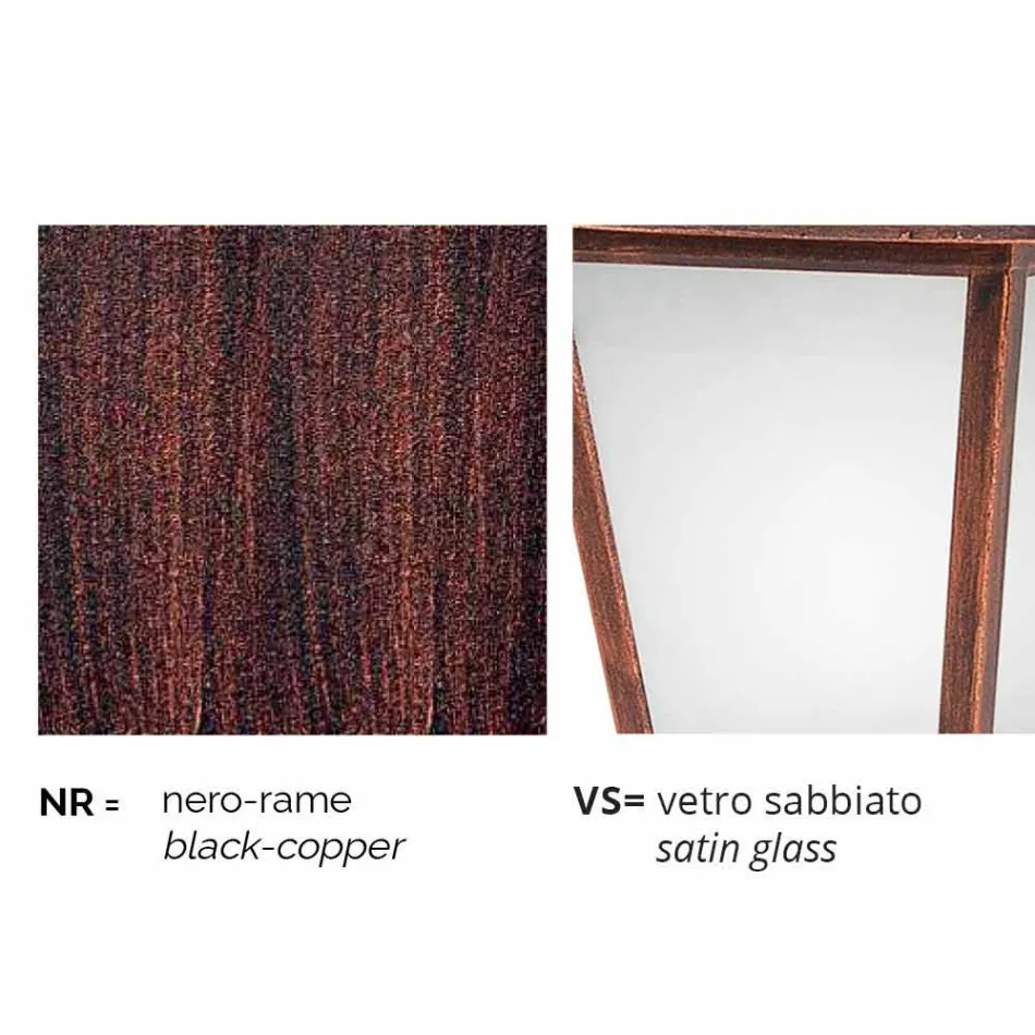 Outdoor aluminum wall lamp made in Italy, Aquilina Viadurini