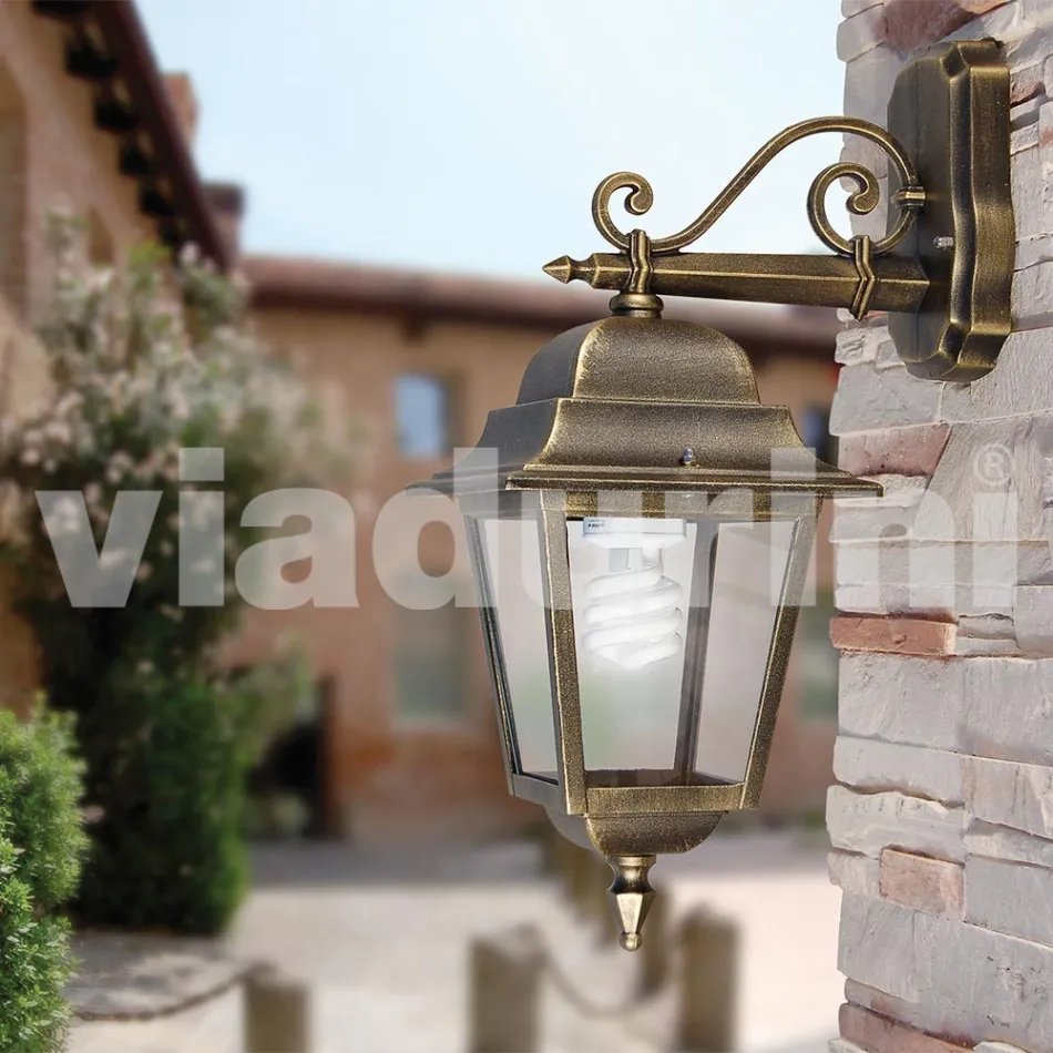 Outdoor wall lamp in aluminum made in Italy, Aquilina Viadurini