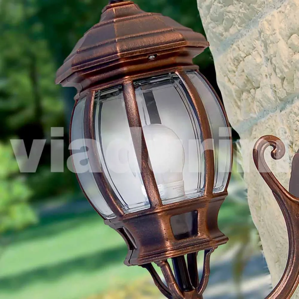 Outdoor wall lamp in aluminum produced in Italy, Anika Viadurini