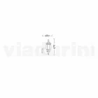 Outdoor wall lamp in aluminum produced in Italy, Anika Viadurini