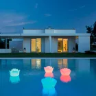 Rose Shaped Table Lamp with Induction RGBW Led - Baby Love by Myyour Viadurini