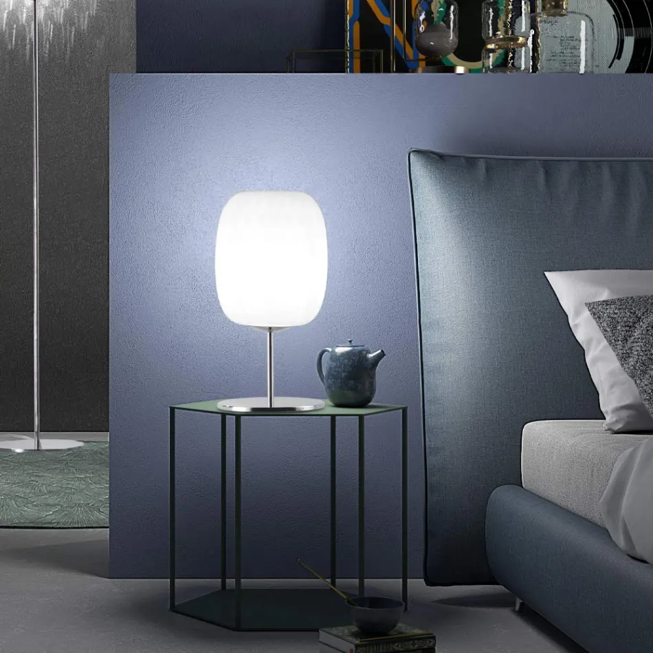 Artisan Table Lamp in Blown Venice Glass - Cloe Balloton Viadurini