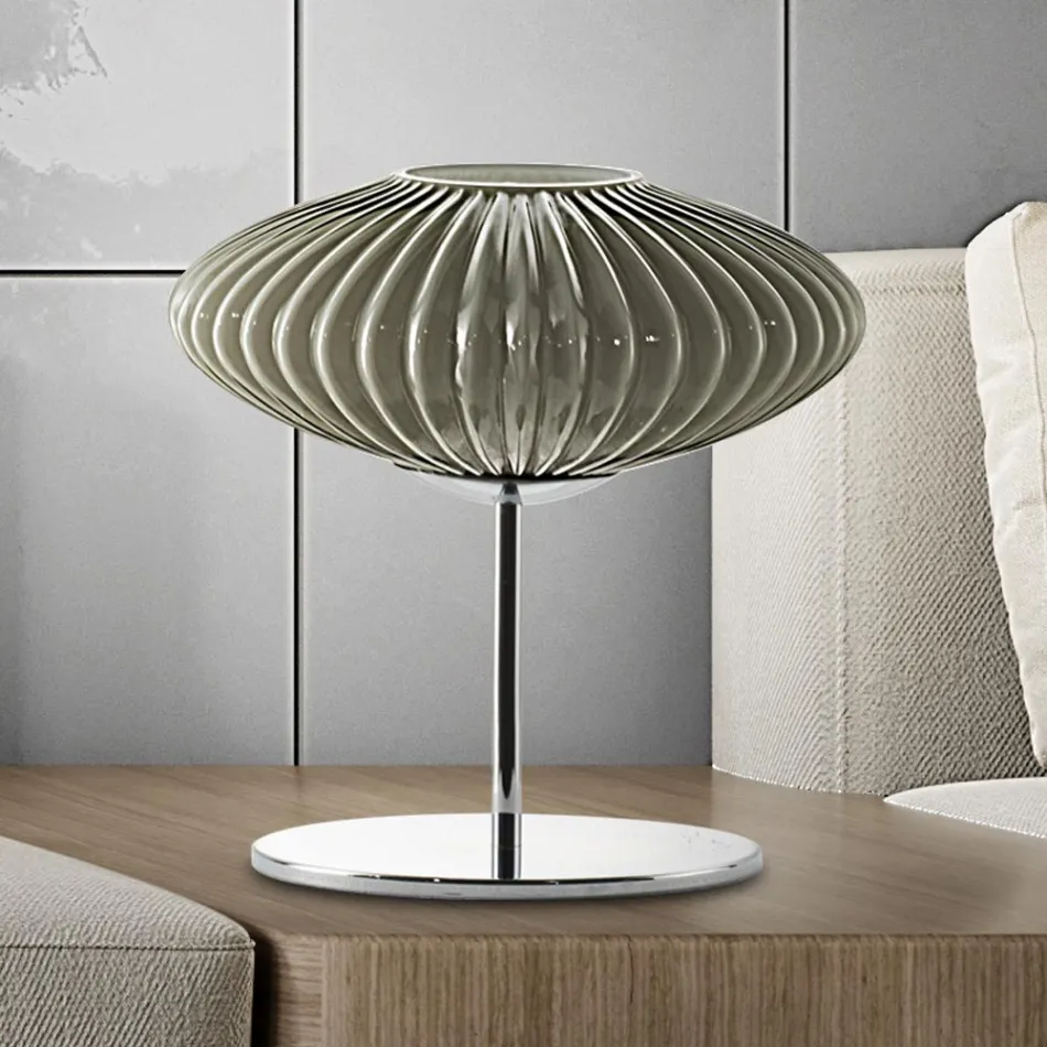 Artisan Table Lamp in Hand Blown Glass in Venice - Dafne Viadurini