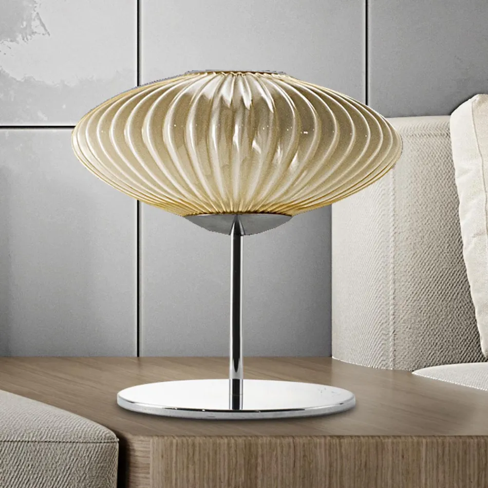 Artisan Table Lamp in Hand Blown Glass in Venice - Dafne Viadurini