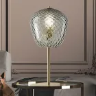 Handcrafted Venetian Blown Glass Table Lamp - Dalia Balloton Viadurini