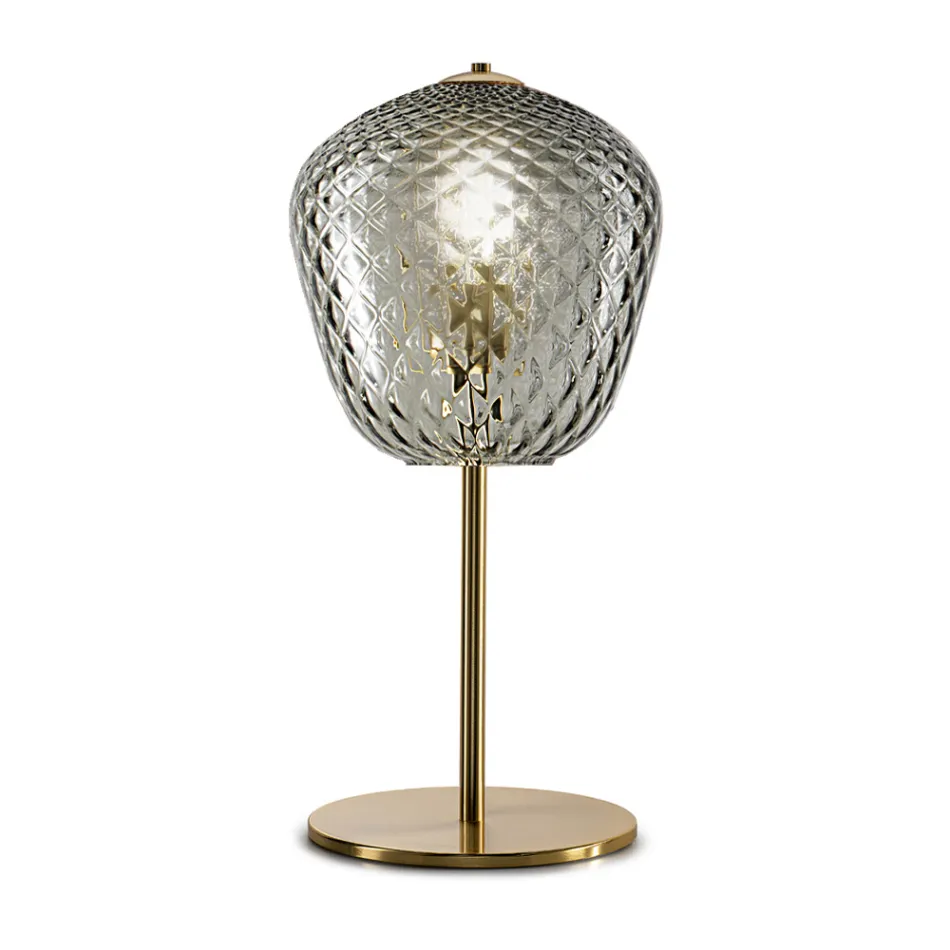 Handcrafted Venetian Blown Glass Table Lamp - Dalia Balloton Viadurini