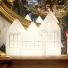 Table Lamp Casette Led White or Red Design Slide Made in Italy - Kolme Viadurini