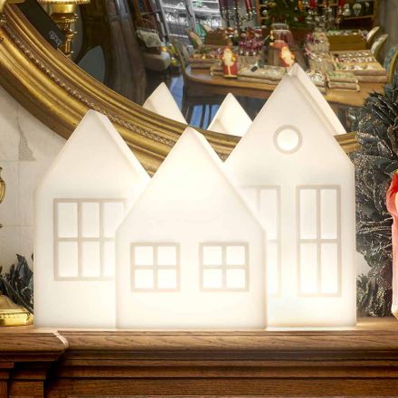 Table Lamp Casette Led White or Red Design Slide Made in Italy - Kolme Viadurini