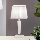 Classic Italian Handmade Glass Table Lamp and Shade - Malaysia Viadurini