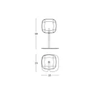 Table Lamp with Shiny Metal Structure Made in Italy - Donatina Viadurini