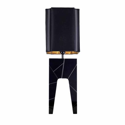 Table lamp of solid wood design Grilli Zarafa made Italy Viadurini