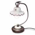Country Hand-Decorated Artisan Ceramic Table Lamp - Rome