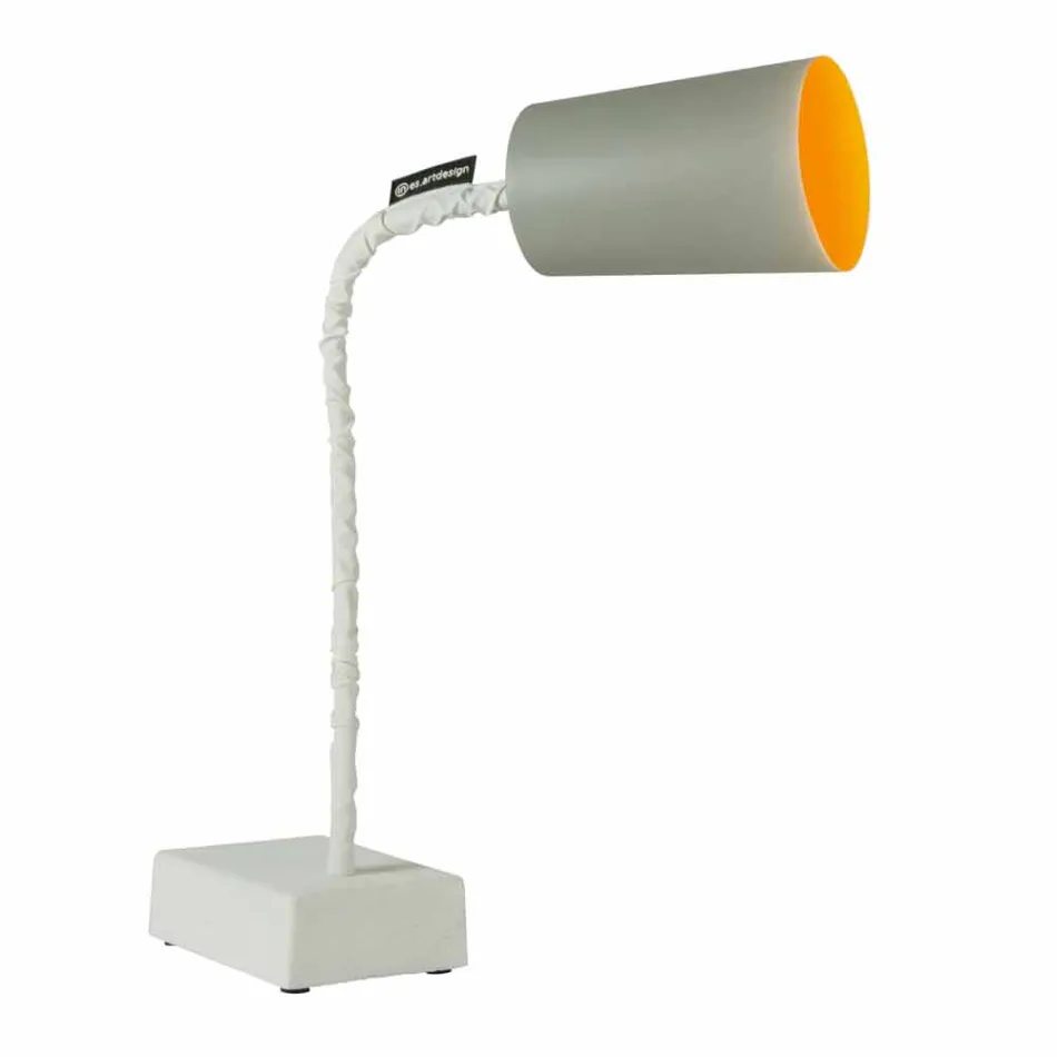Table lamp In-es.artdesign Paint T2 flexible concrete stem Viadurini