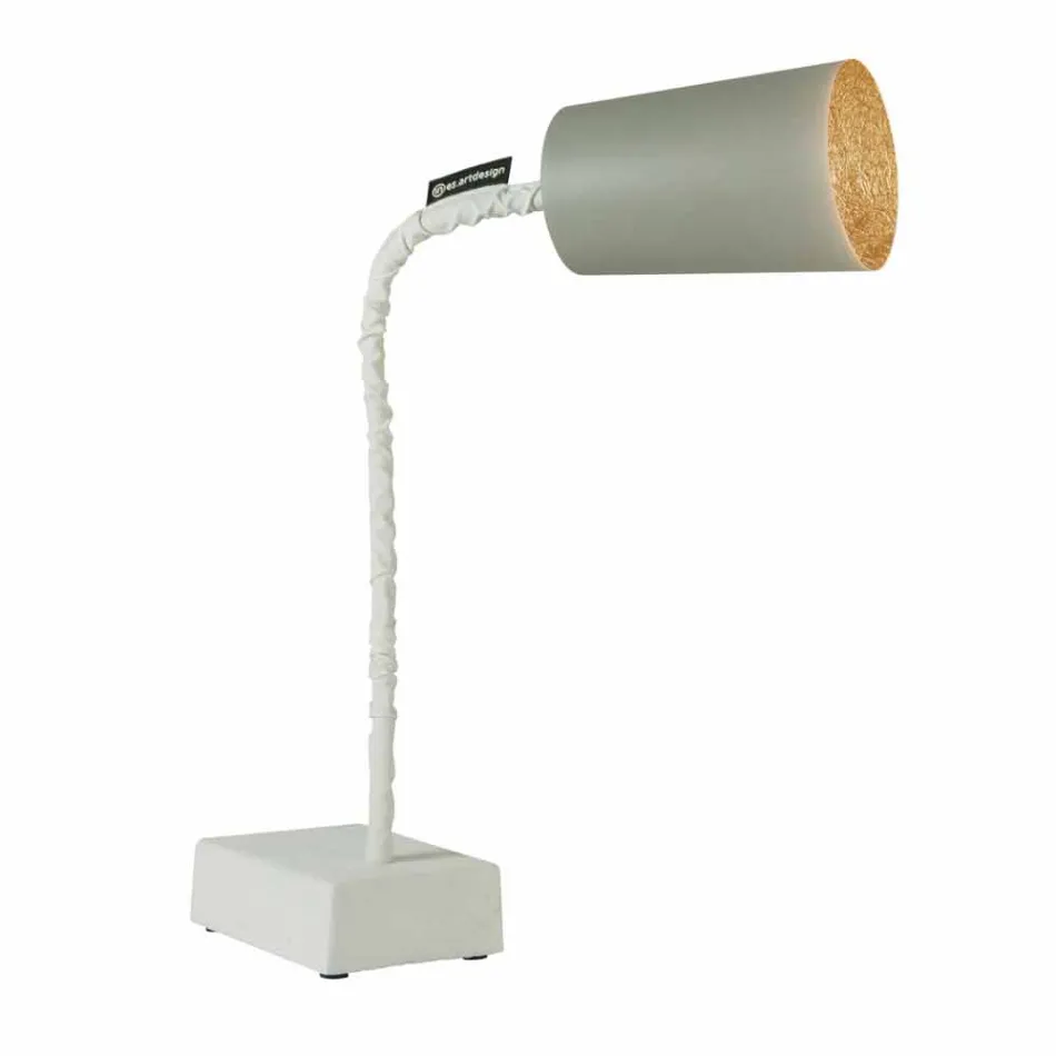 Table lamp In-es.artdesign Paint T2 flexible concrete stem Viadurini
