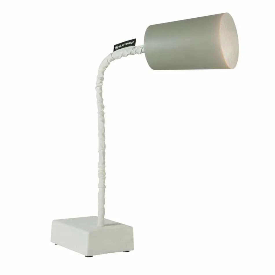 Table lamp In-es.artdesign Paint T2 flexible concrete stem Viadurini