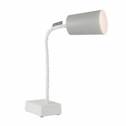 Table lamp In-es.artdesign Paint T2 flexible concrete stem Viadurini