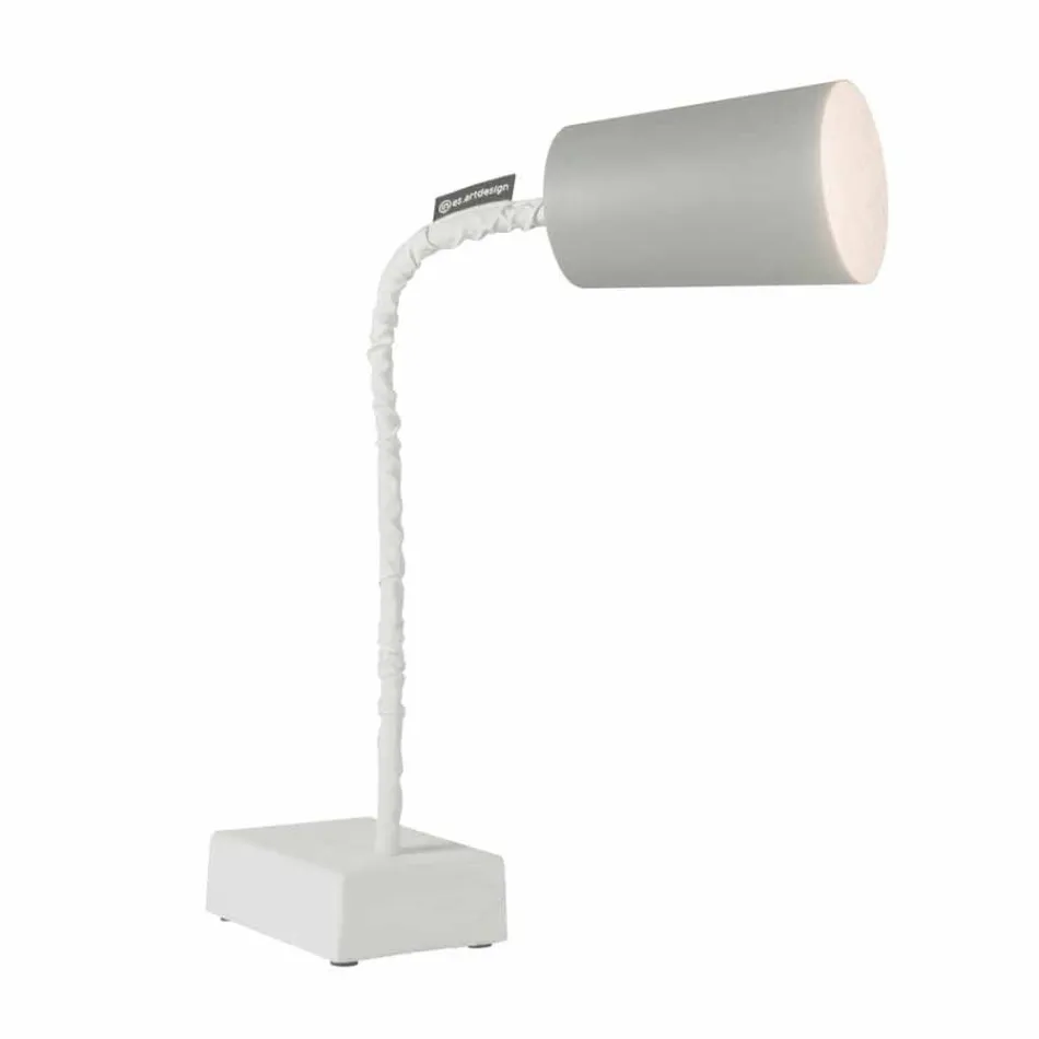 Table lamp In-es.artdesign Paint T2 flexible concrete stem Viadurini