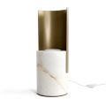 Table Lamp in Paonazzo Marble and Metal Made in Italy - Azumane