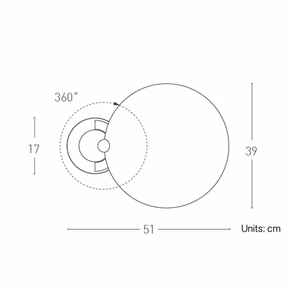 Table Lamp in Chrome or Black Metal with LED Made in Italy - Orlando Viadurini